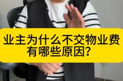 业主为什么要交物业费(业主为什么交物业费加上税率)