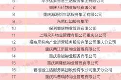 重庆物业公司怎么评级(重庆物业等级服务收费)